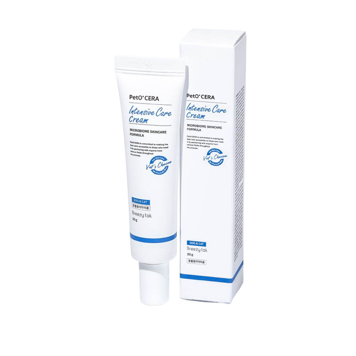 PetO'CERA Intensive Care Cream against a white background.