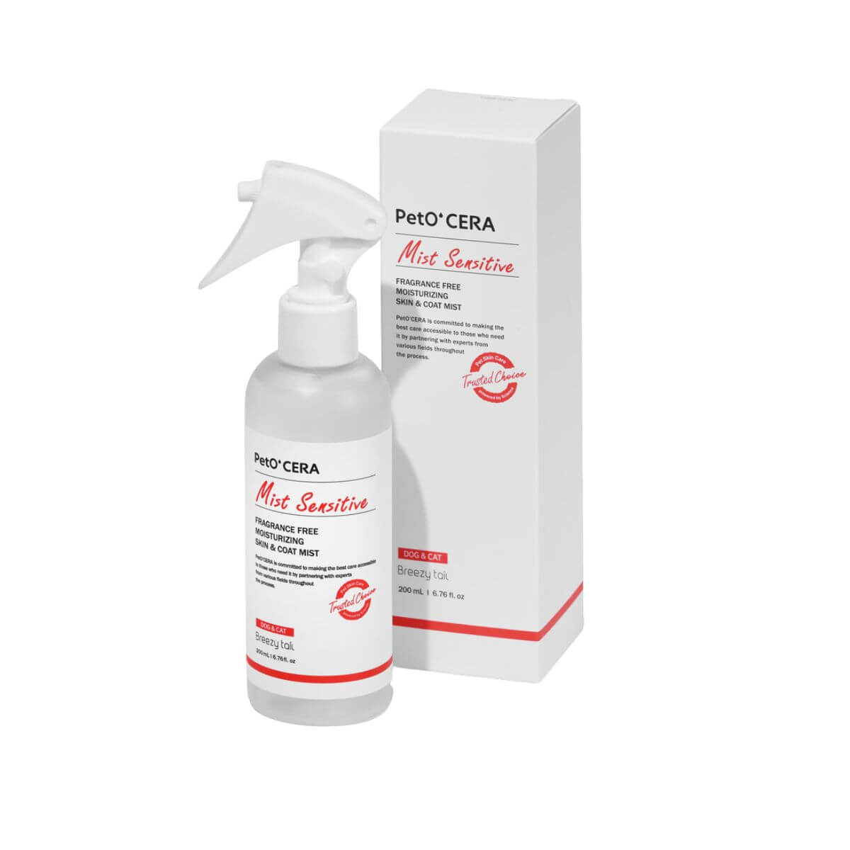 PetO'CERA Mist Sensitive against a white background.