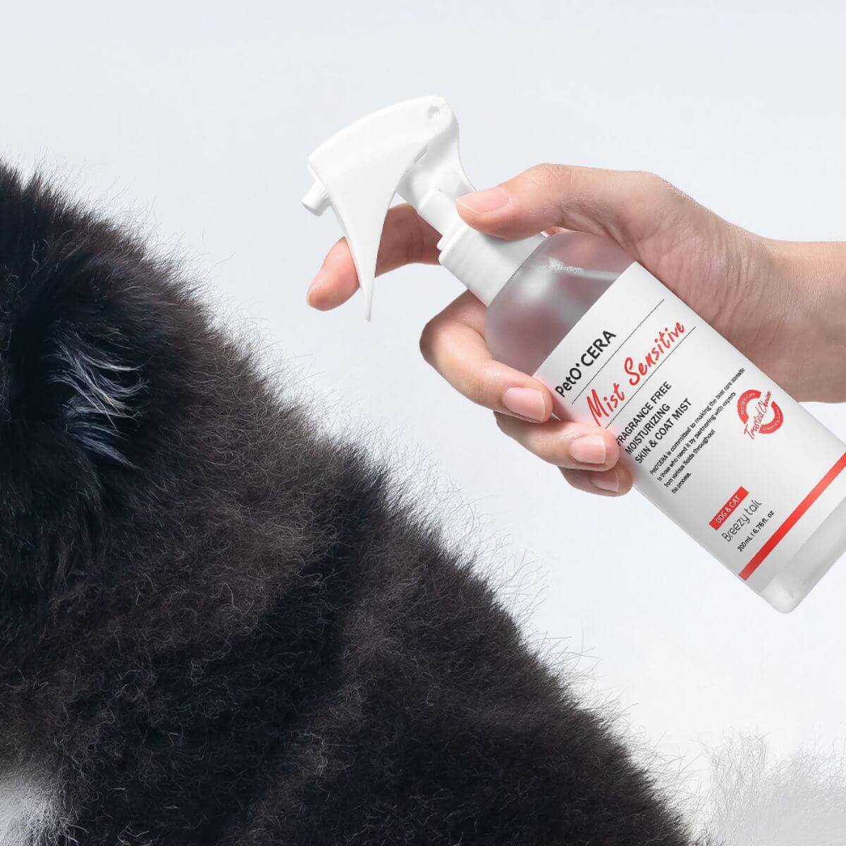 PetO'CERA Mist Sensitive used on fur.