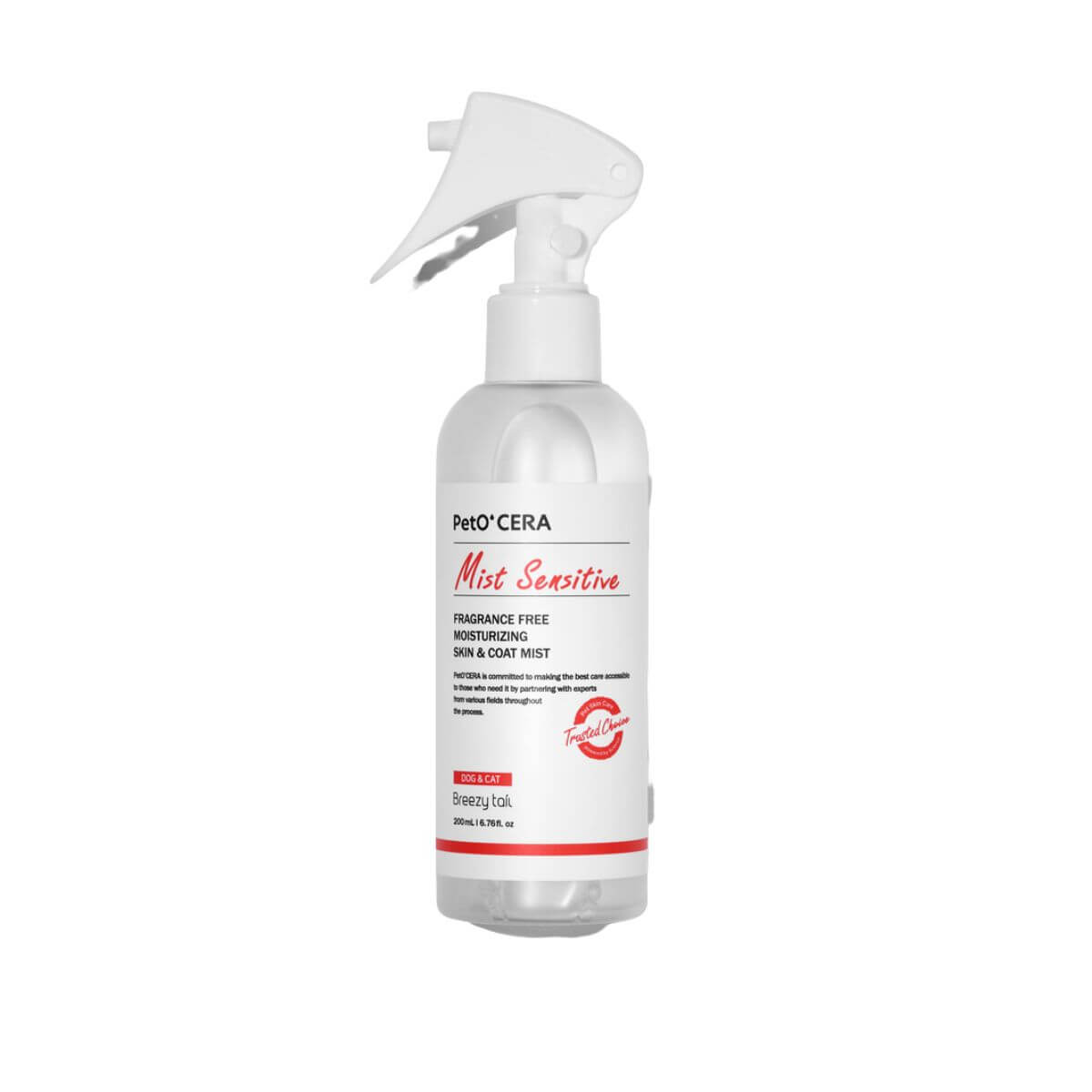 PetO'CERA Mist Sensitive against a white background.
