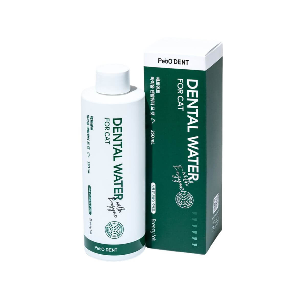 PetO'DENT Biome Dental Water for Cats against a white background.