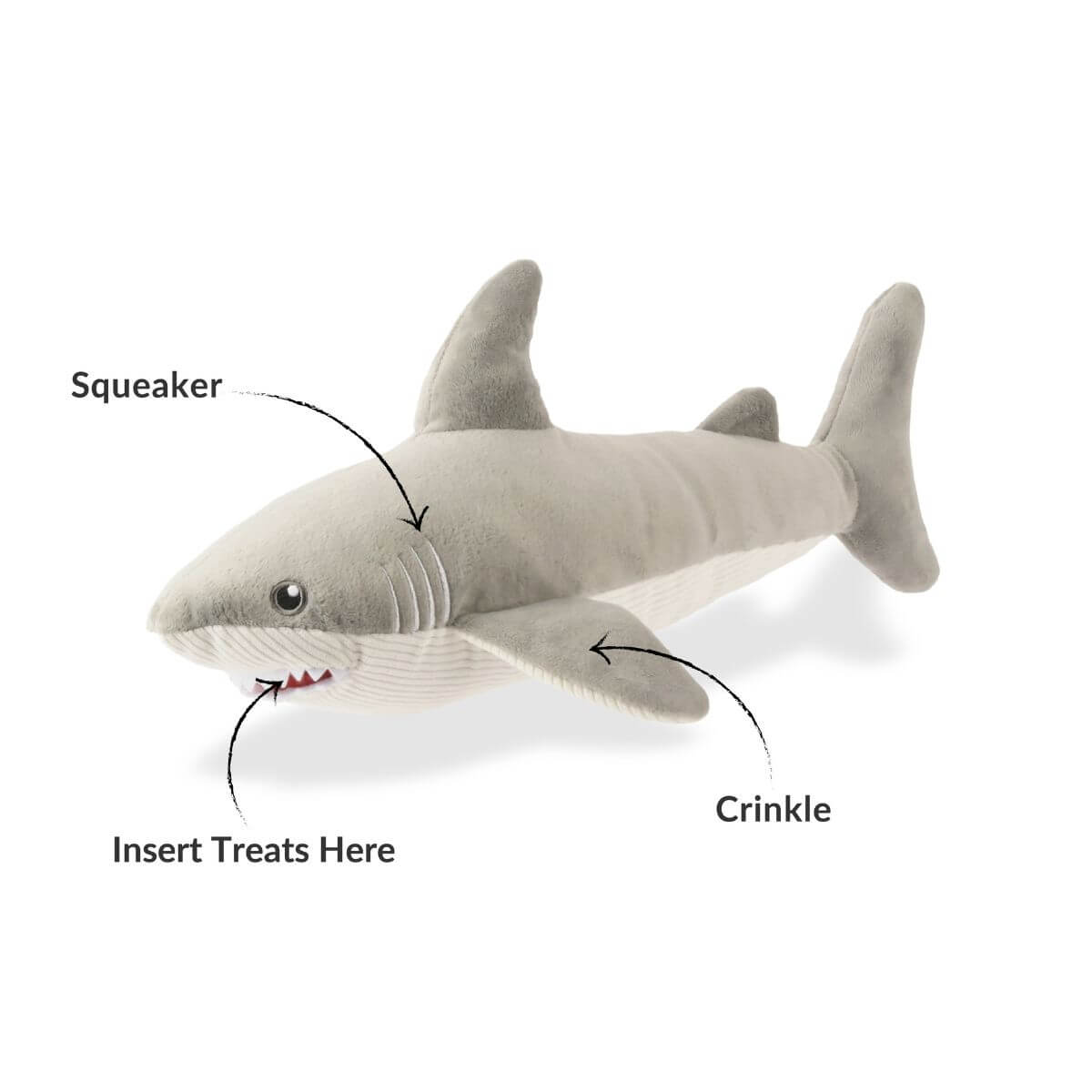 features of the play great white gabe against a white background.