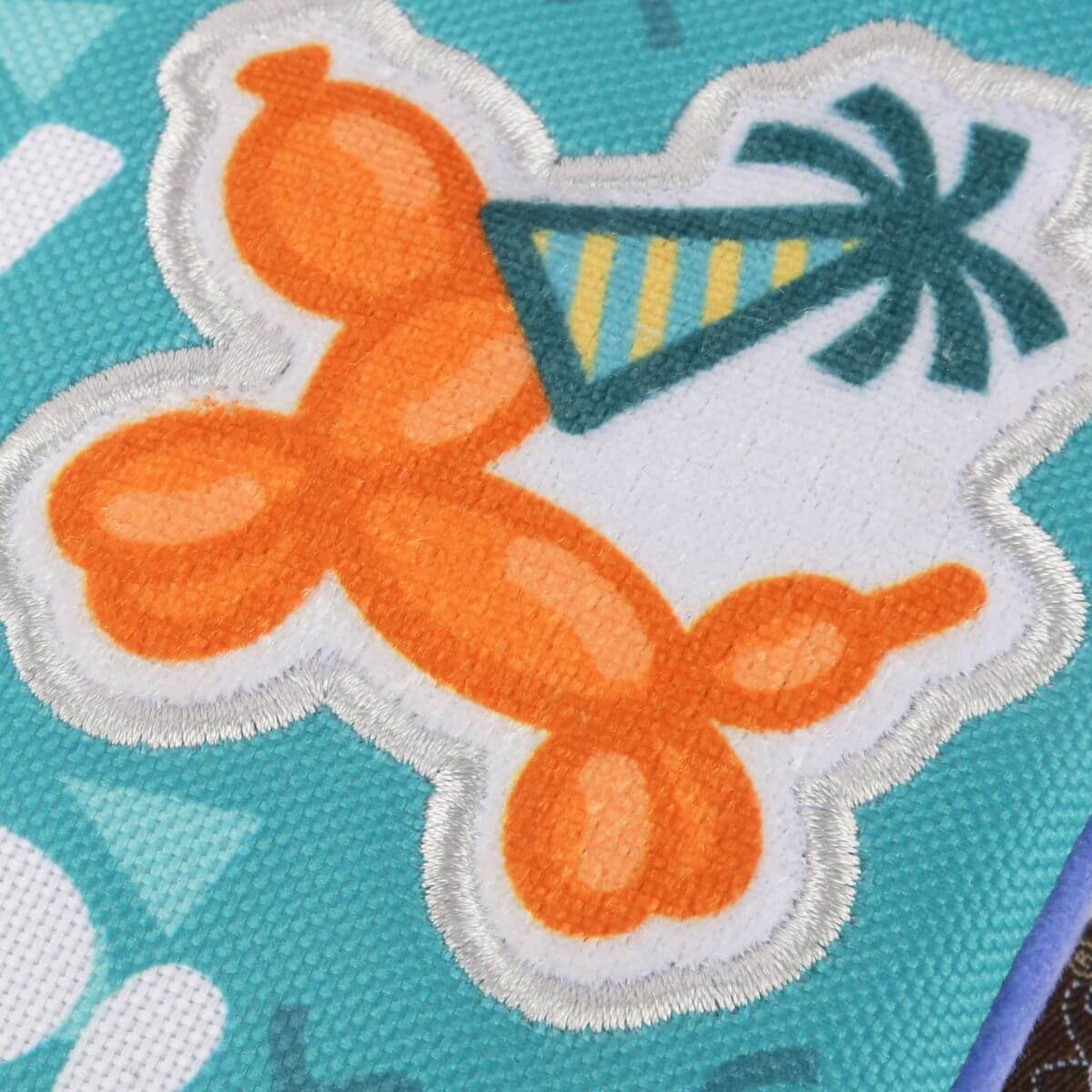 PLAY Party Animal birthday wishes close up.