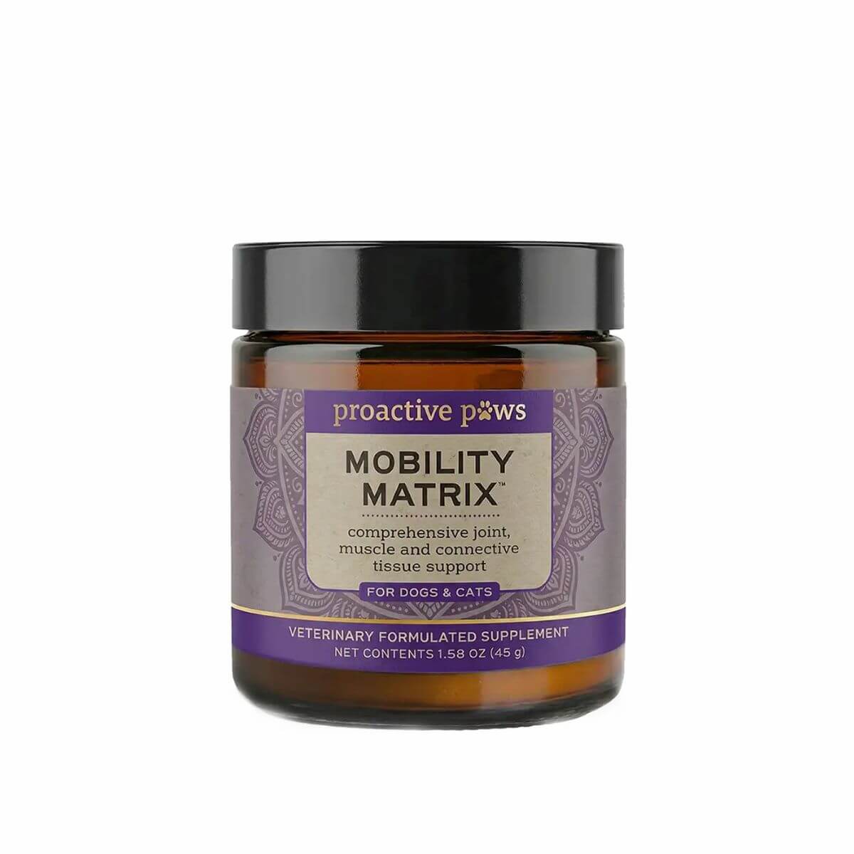 Proactive Paws Mobility Matrix against a white background.