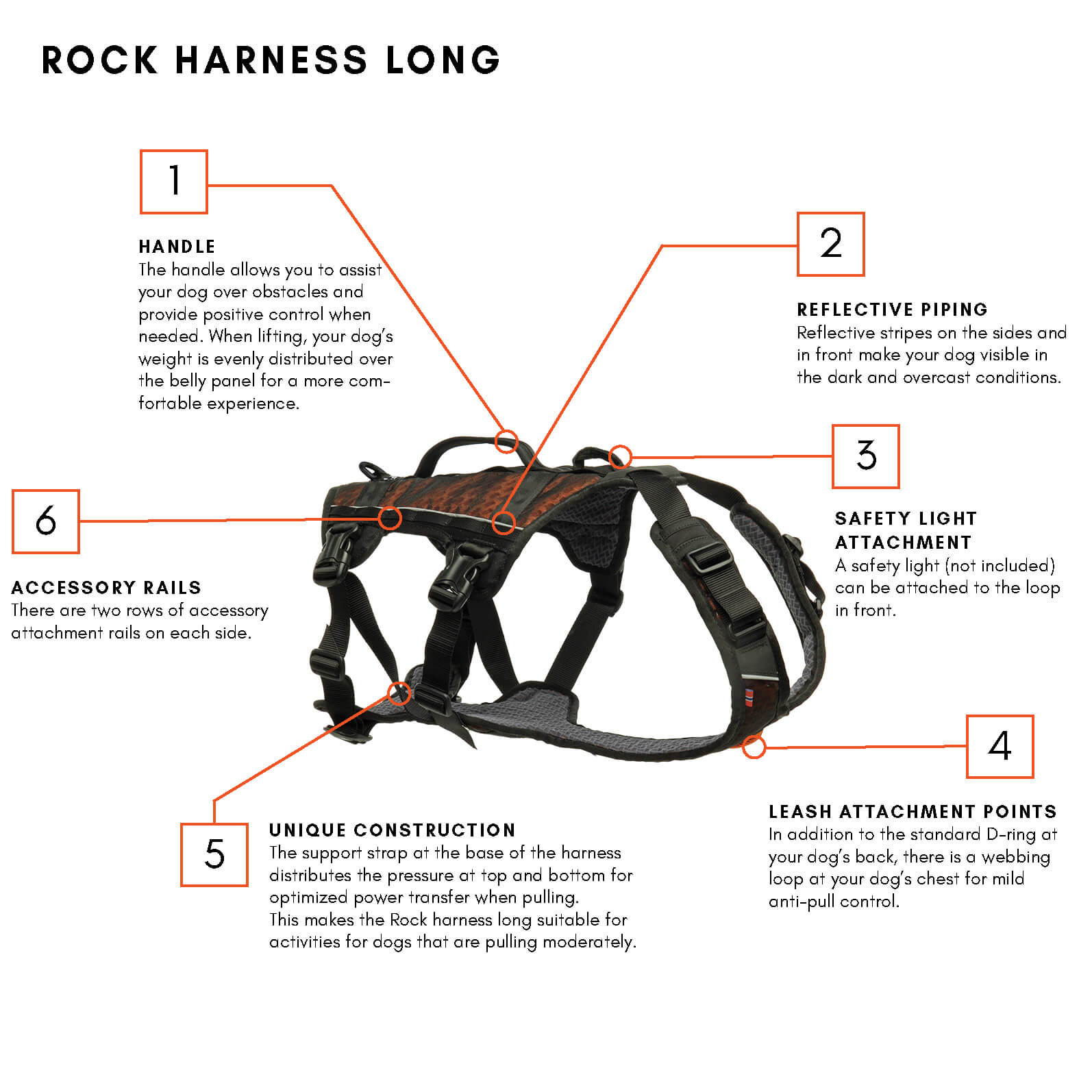 Non-stop dogwear Rock Harness Long
