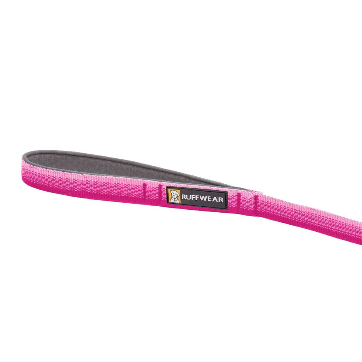 ruffwear front range leash pink rose against a white background.