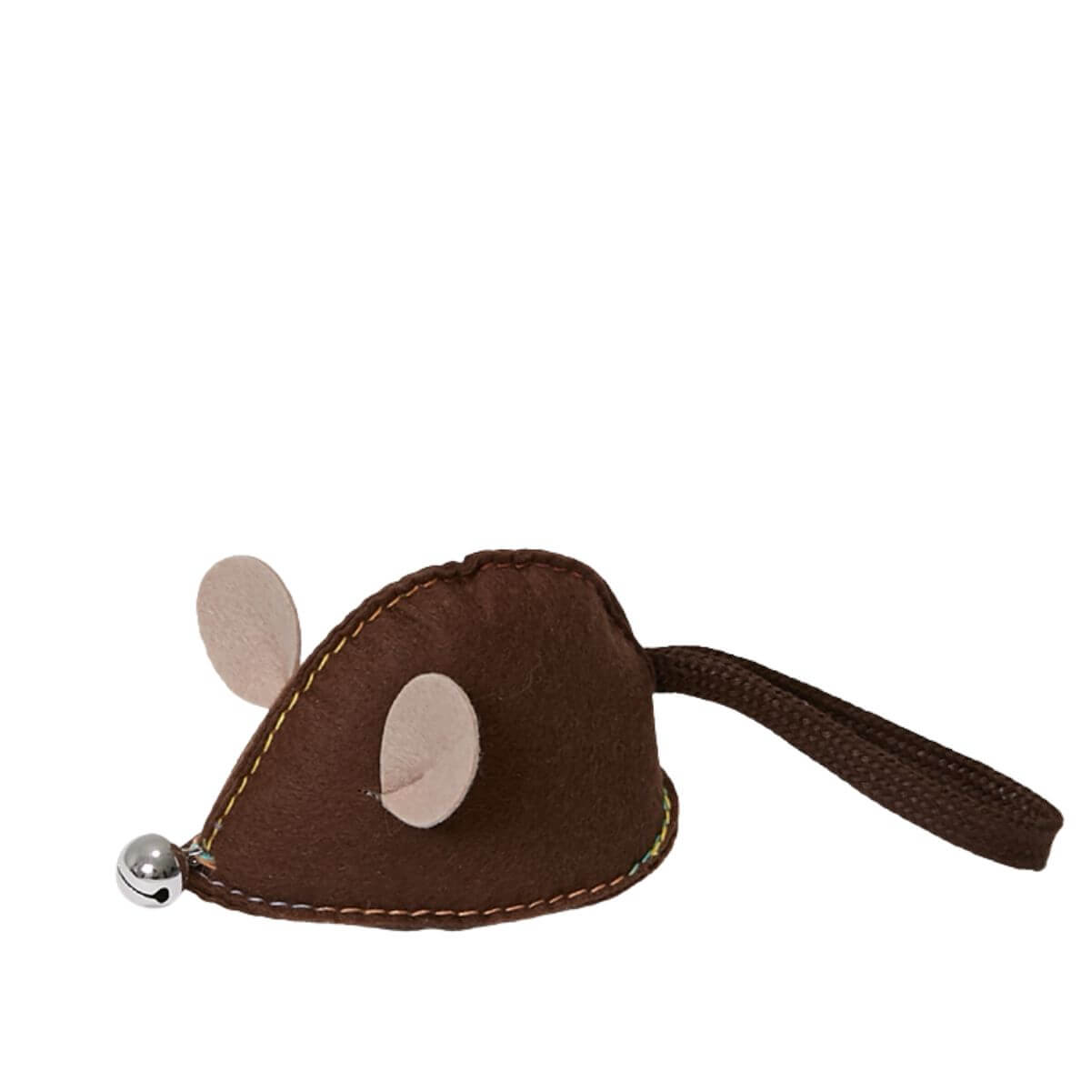 Studio Alive Mikitoy Catnip Mouse Toy.in brown.