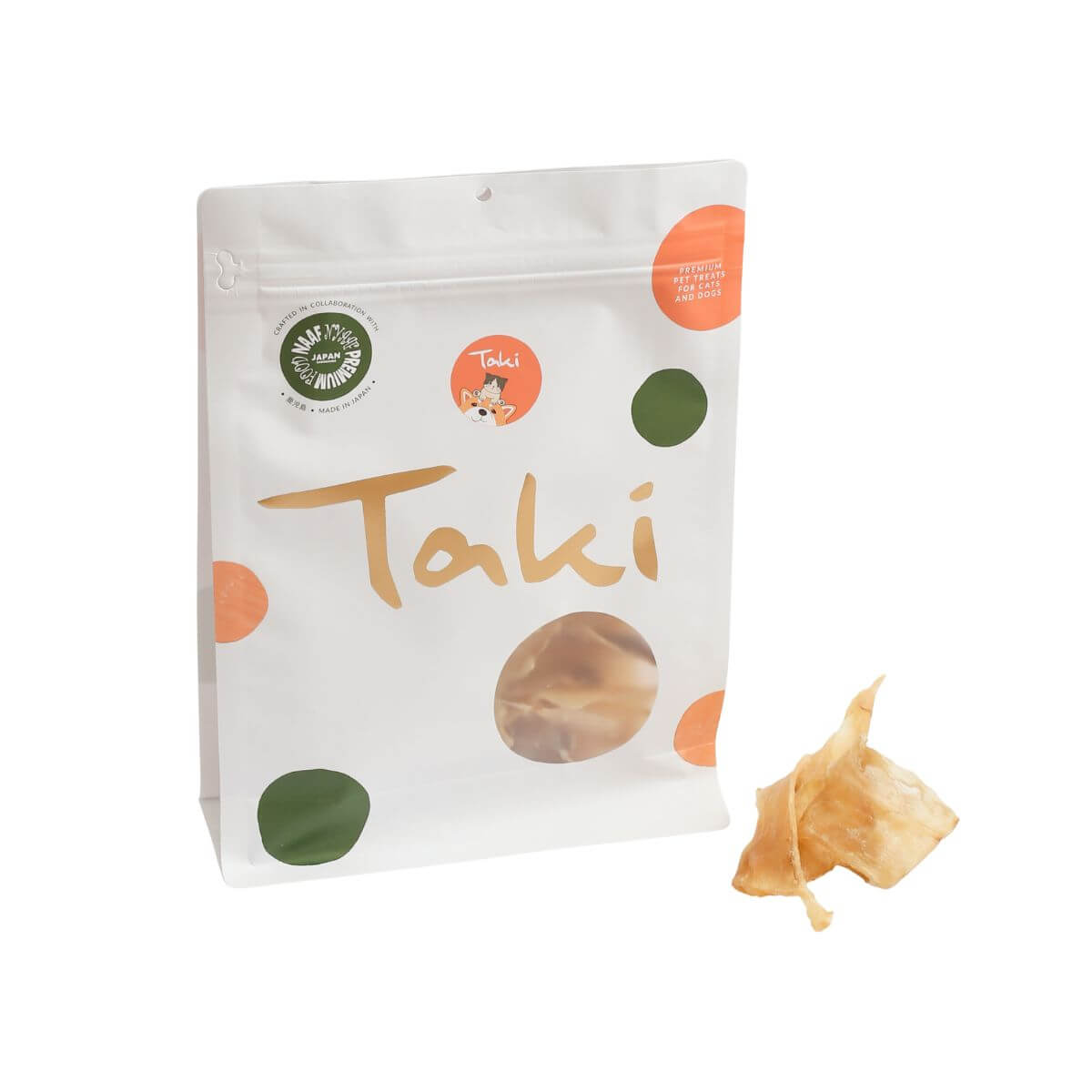 taki pets naad wagyu thigh tendon short against a white background.