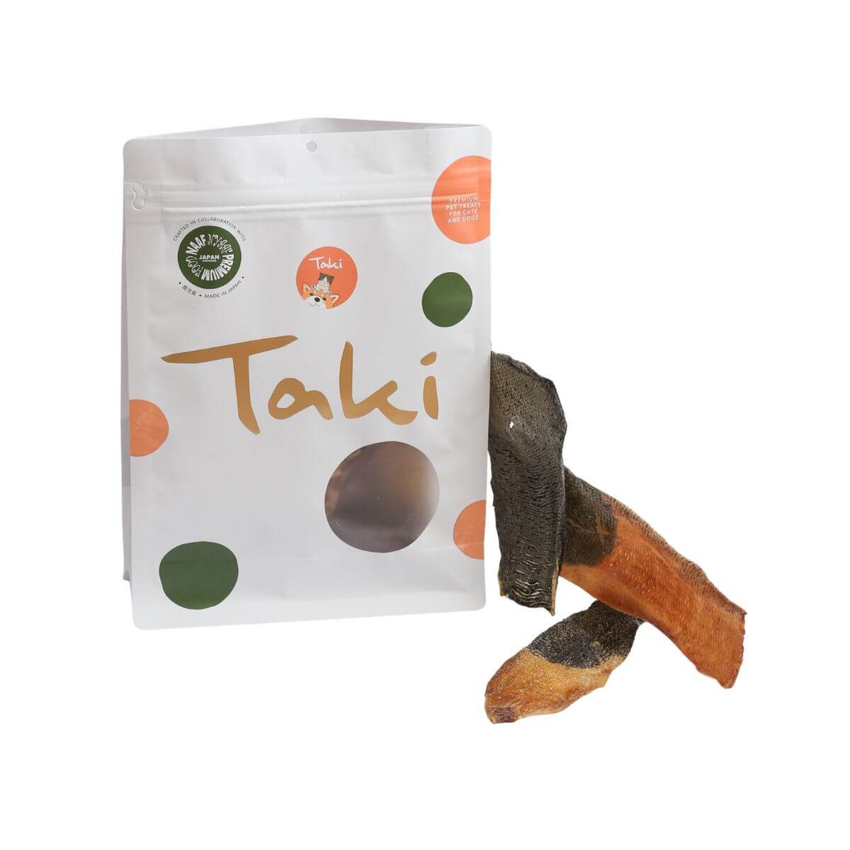taki pets naaf wagyu tongue skin against a white background.
