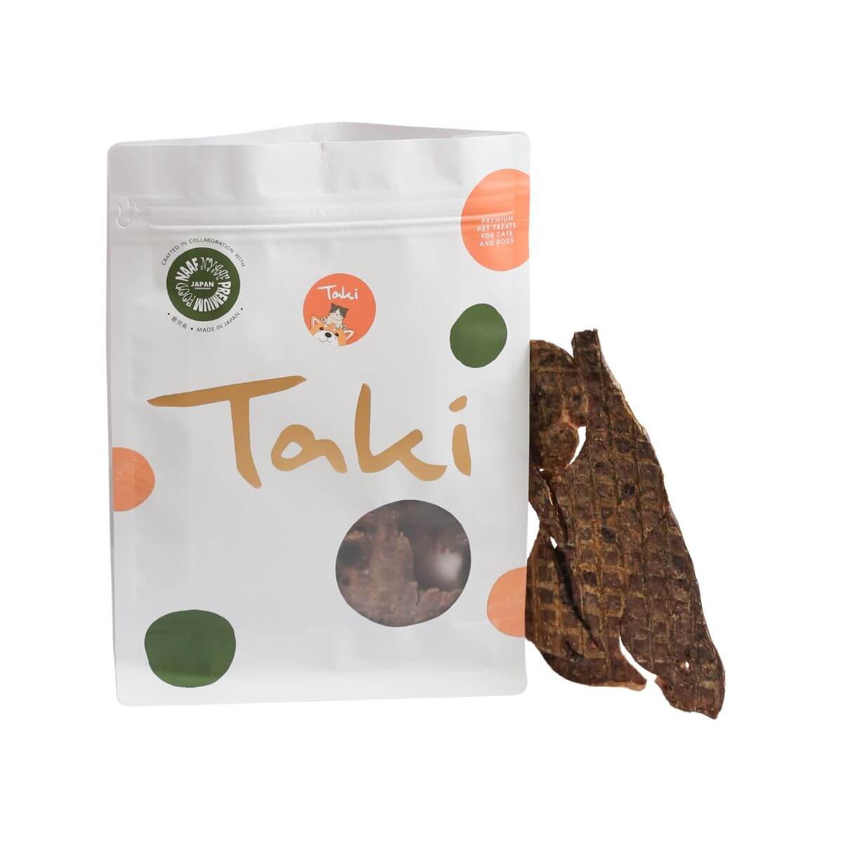 taki pets wagyu lung fuwa against a white background.