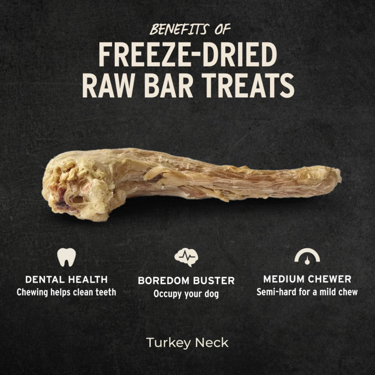 Vital Essentials Raw Bar Freeze-Dried Turkey Neck information.
