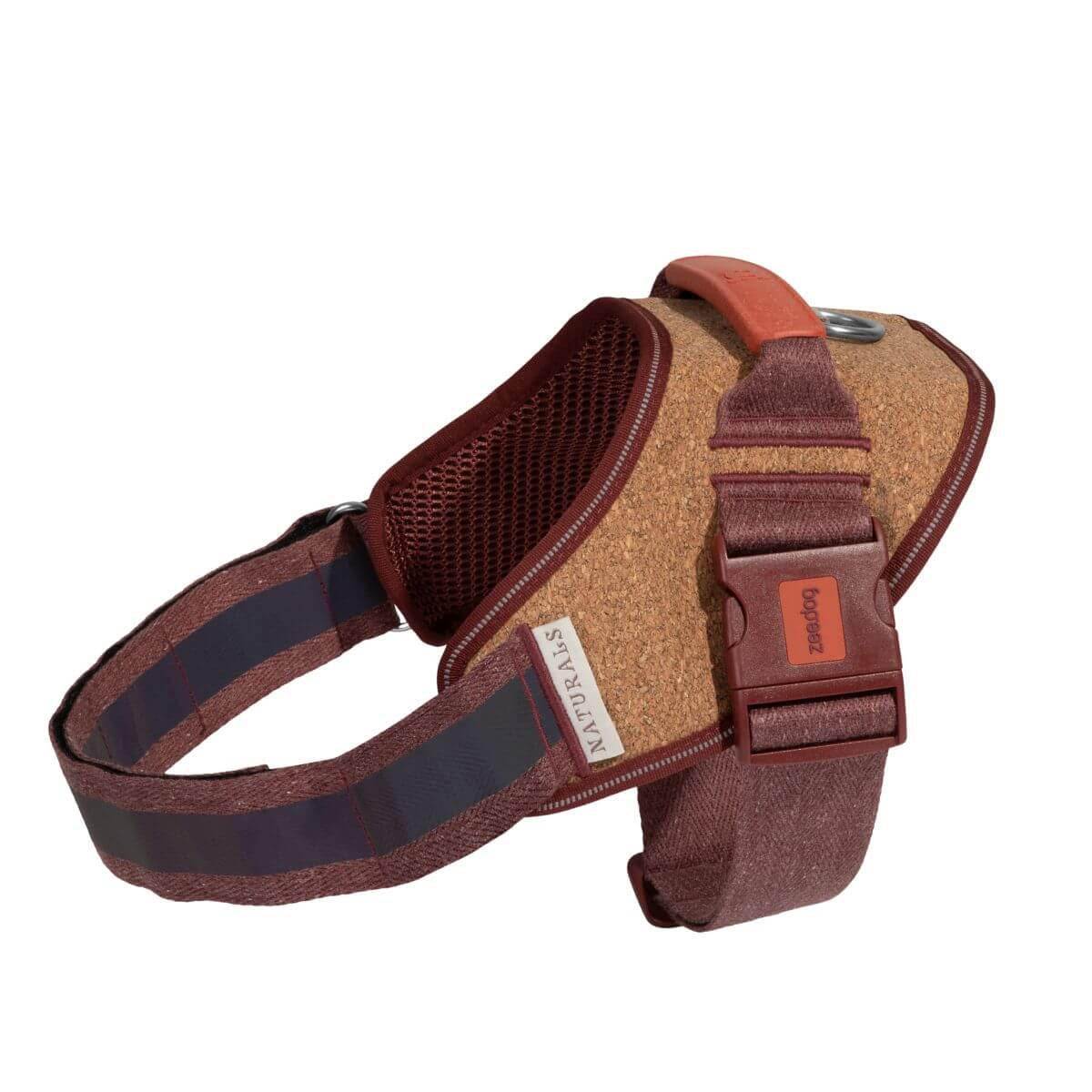 Zee.Dog Fly Harness Cocoa against a white background. 