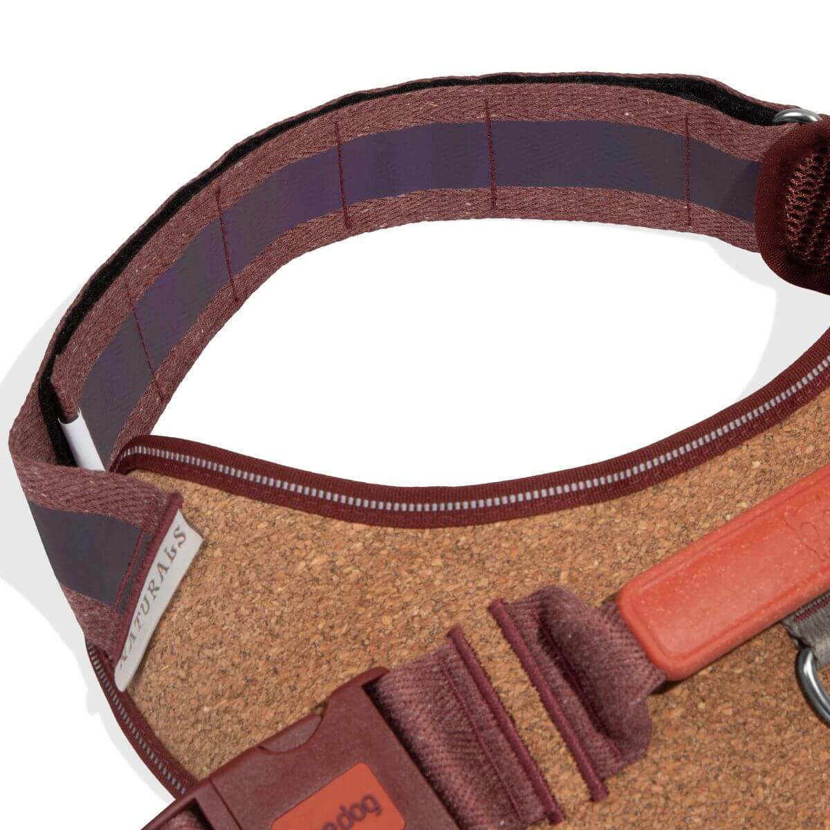 Zee.Dog Fly Harness Cocoa against a white background. 