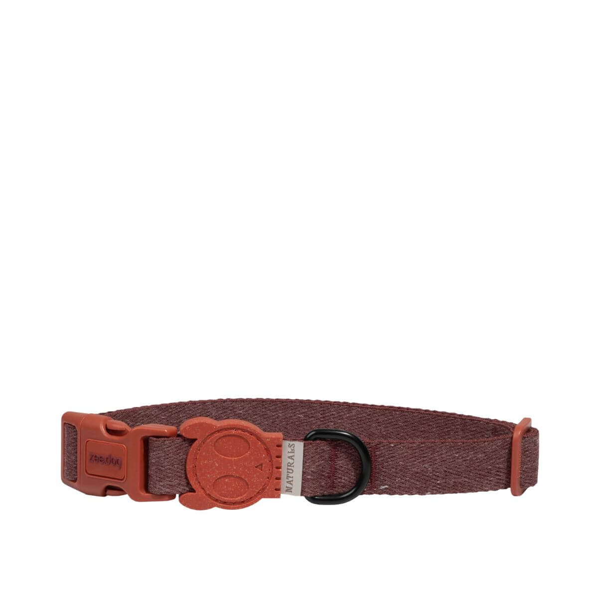 Zee.Dog Naturals Collar Cocoa against a white background/.