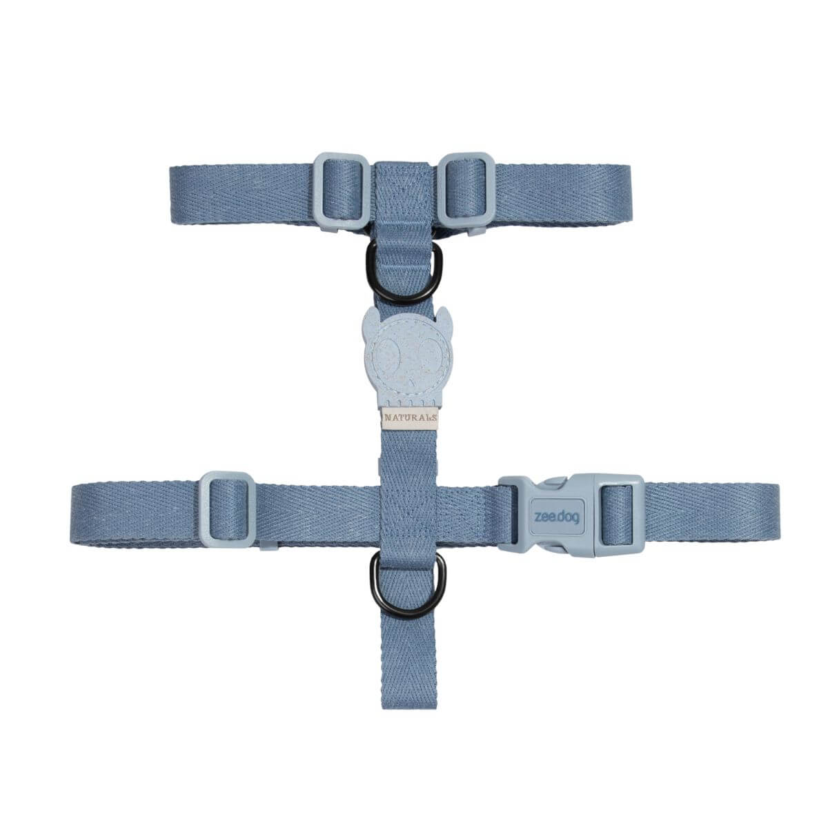 Zee.Dog Naturals H Harness Marine against a white background.