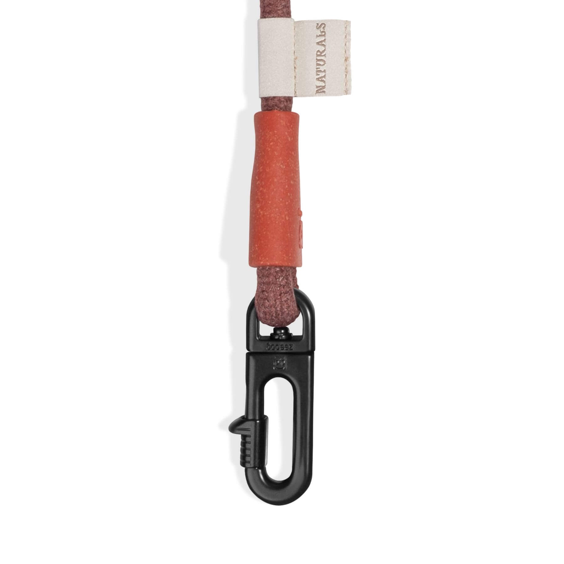 zee.dog naturals hands-free leash cocoa against a white background.
