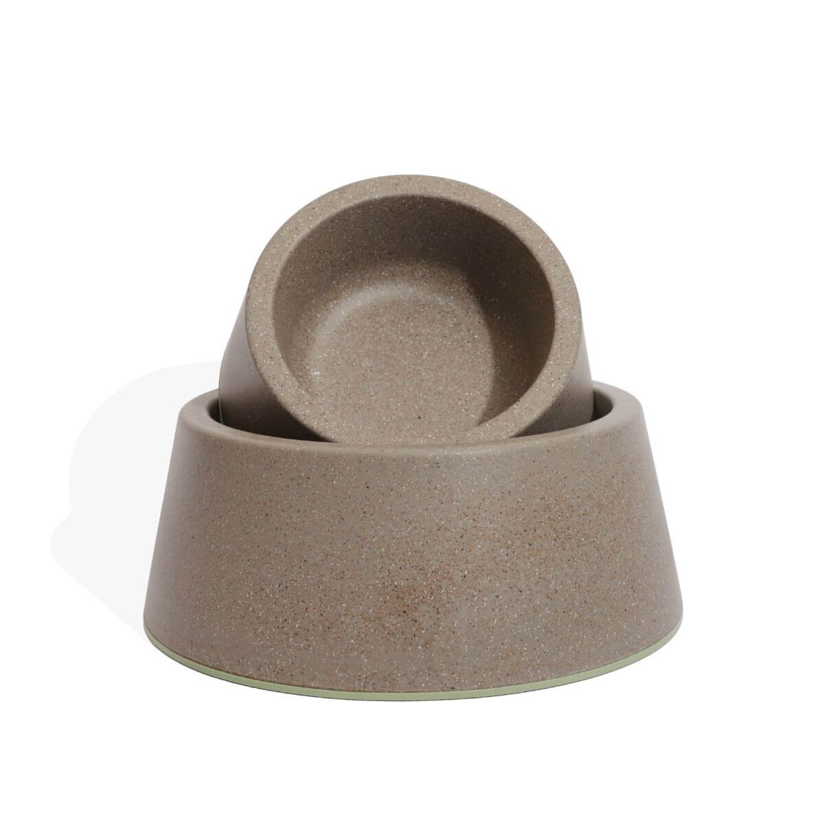 Zee.Dog Naturals Nuts Husk Melamine Bowl against a white background.