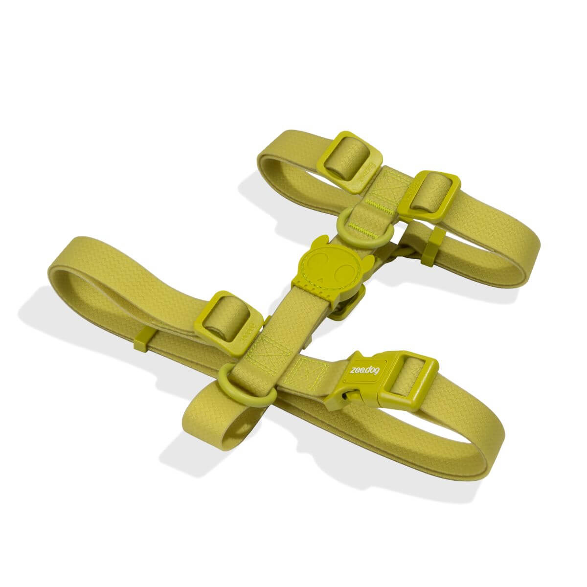 Zee.Dog Neopeo H-Harness Matcha against a white background.