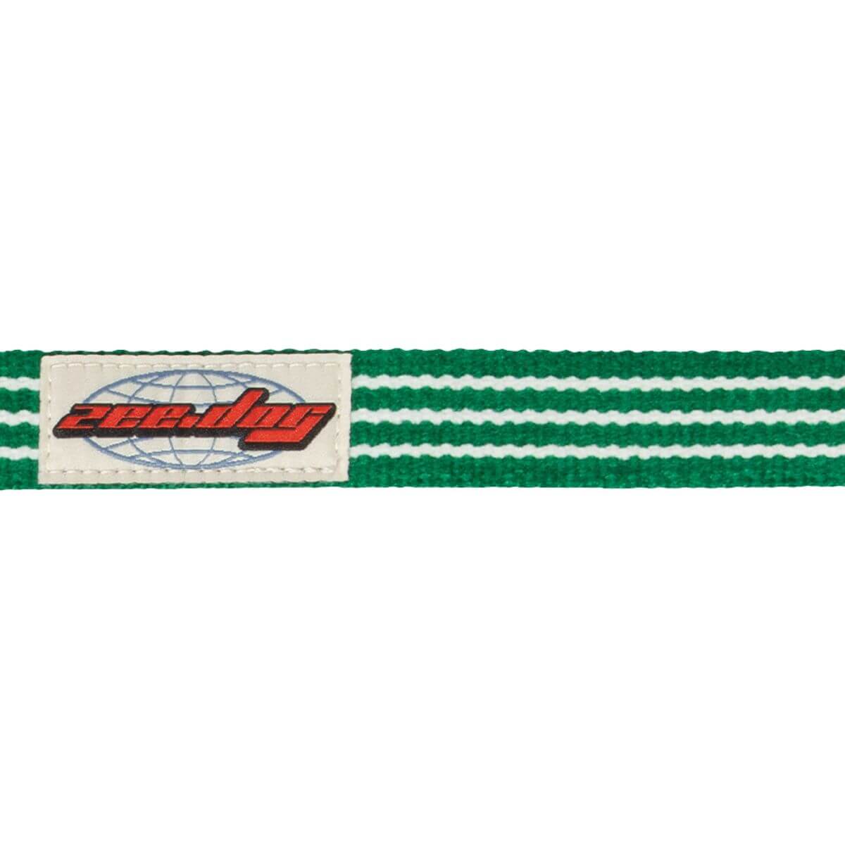 zee.dog velvet vibes leash vert against a white background.