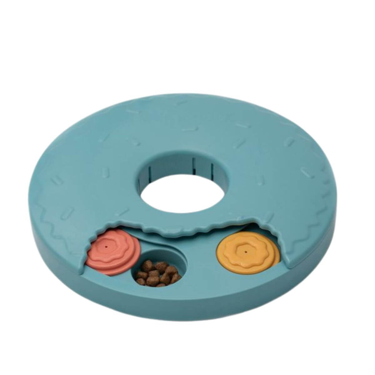 ZippyPaws Smarty Paws Puzzler Donut Slider against a white background.