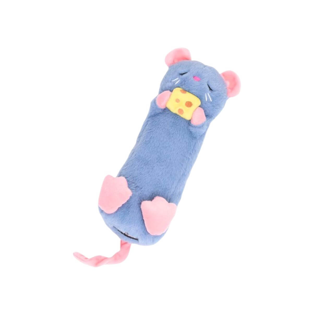 ZippyPaws Snooziez Shhhqueaker Mouse against a white background.