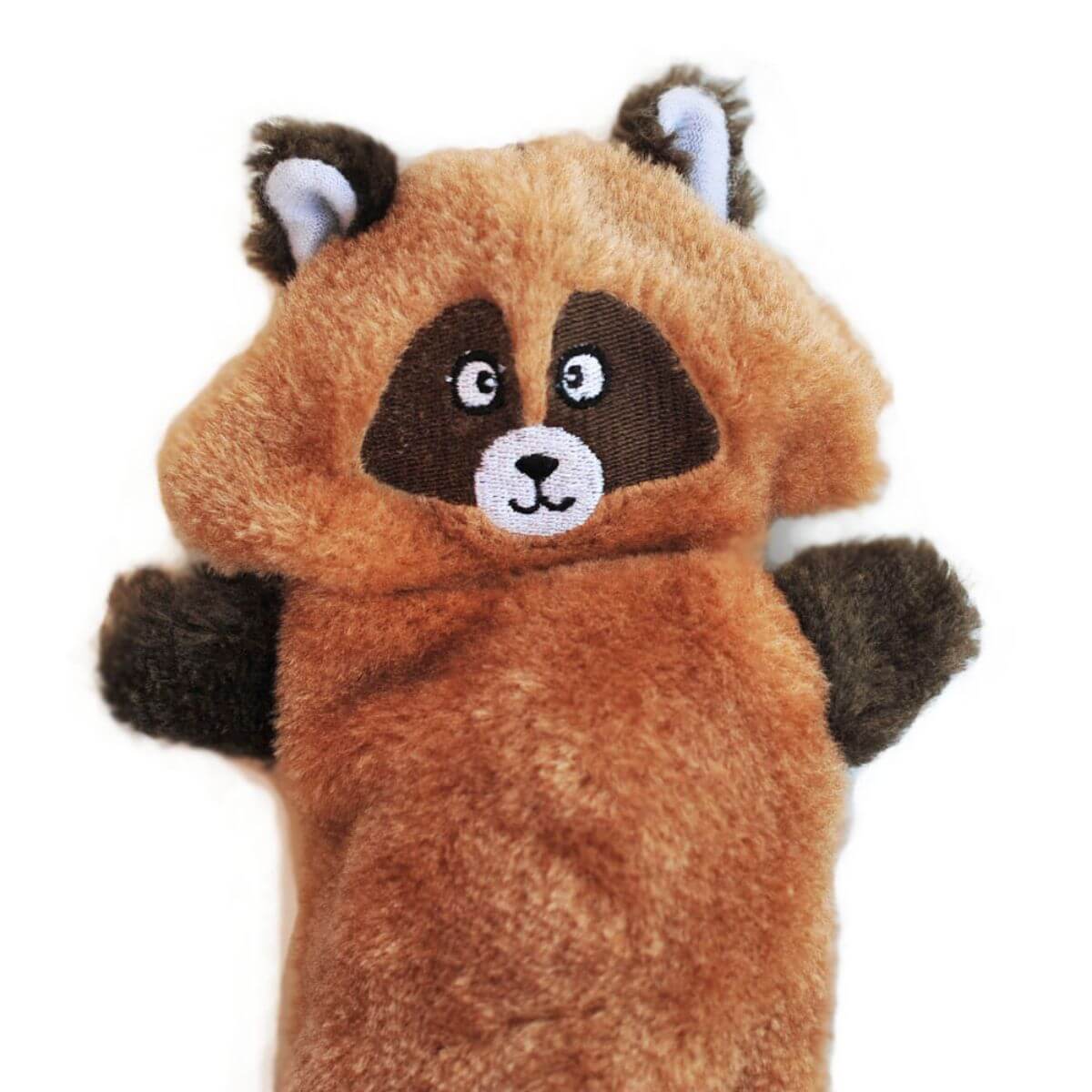 ZippyPaws Zingy Raccoon against a white background.
