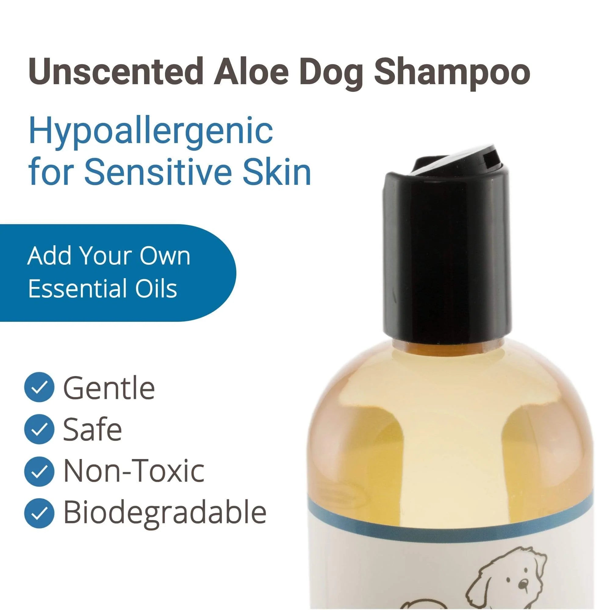 4-Legger Unscented Hypoallergenic Dog Shampoo with Aloe 16oz