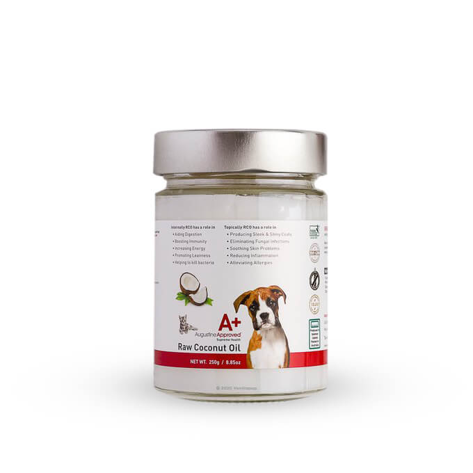 Augustine Approved Certified Organic Raw Coconut Oil | 250g - Vanillapup Online Pet Store