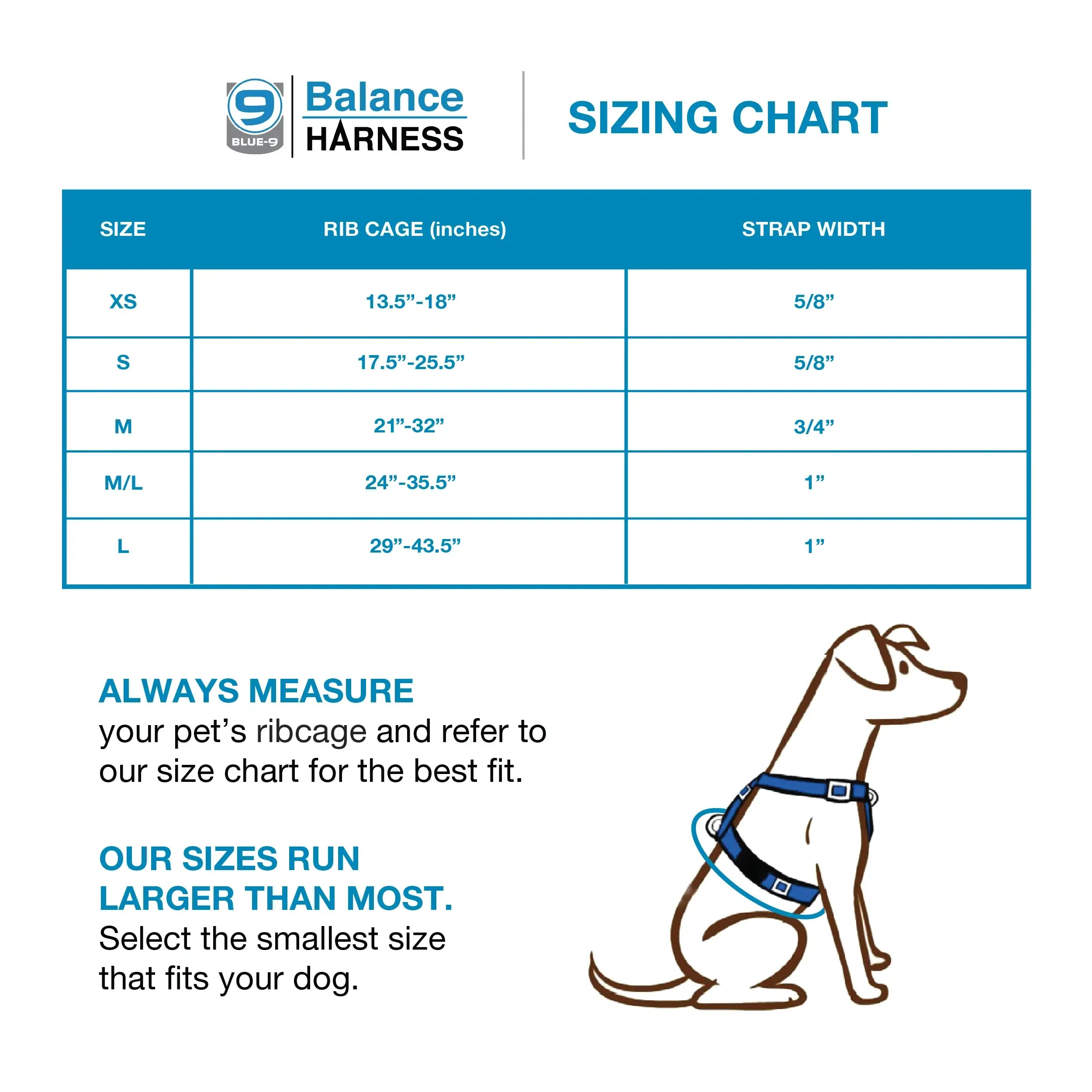 Blue-9 No-Pull Balance Harness with Buckle-Neck