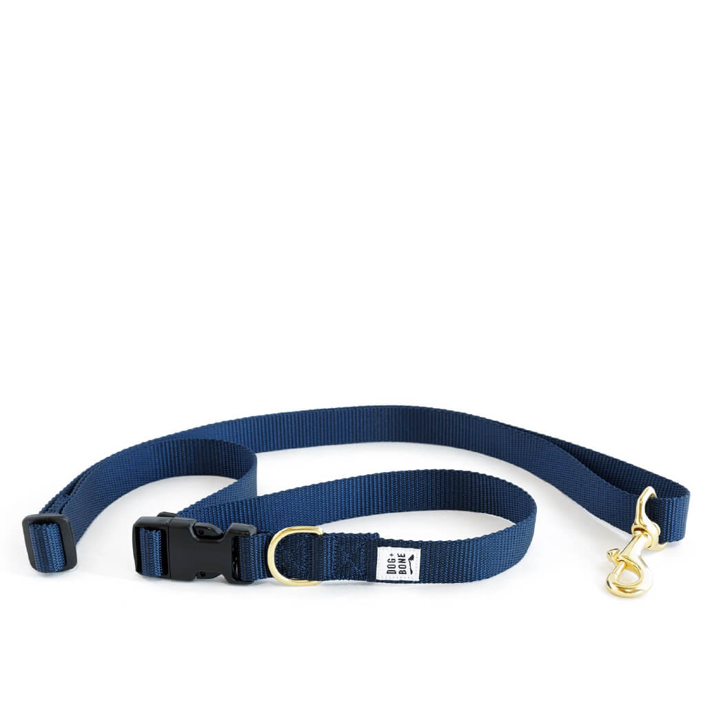 Dog + Bone Multi-way Adjustable Leash | Navy - Vanillapup Online Pet Store