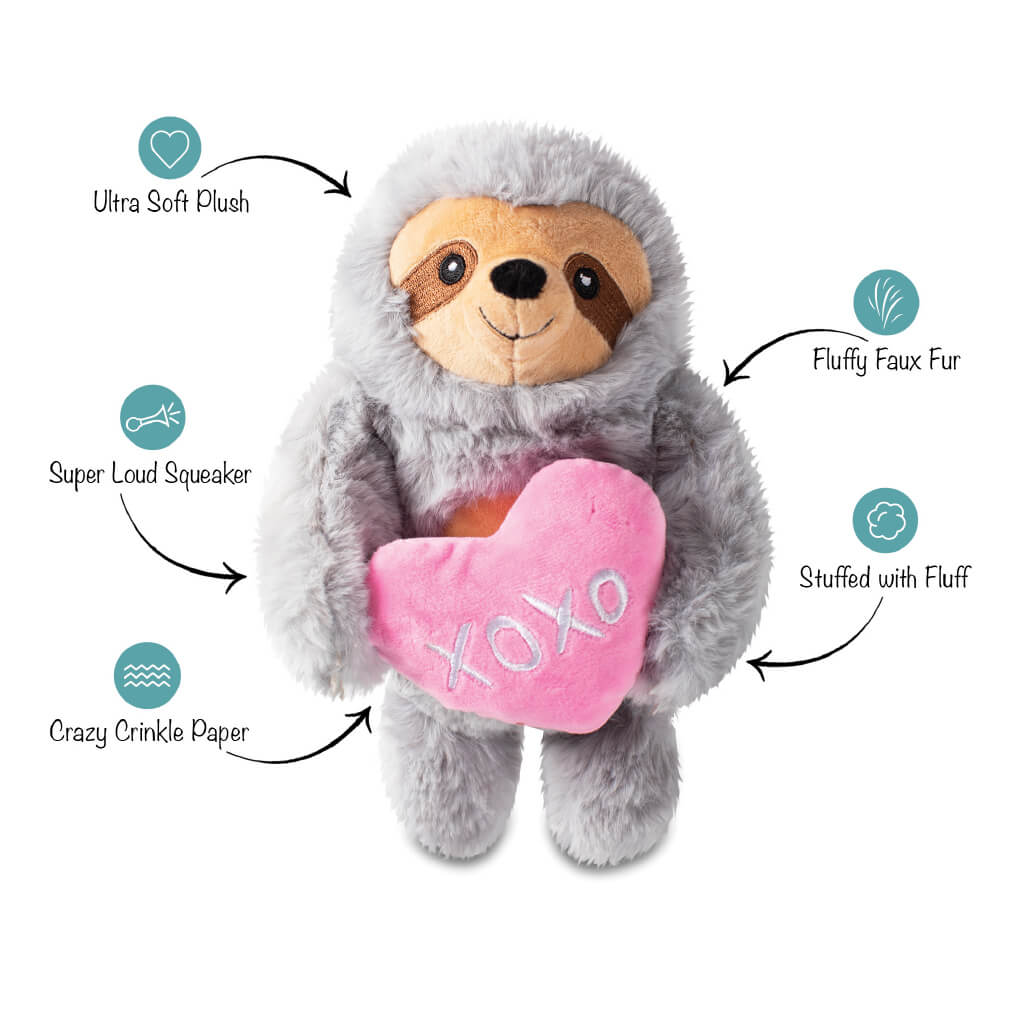 Fringe Studio Hugs and Kisses Sloth - Vanillapup Online Pet Store