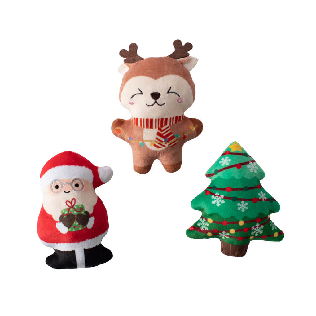 Fringe Studio Mini Merry and Bright Plush Toys - Vanillapup Online Pet Store