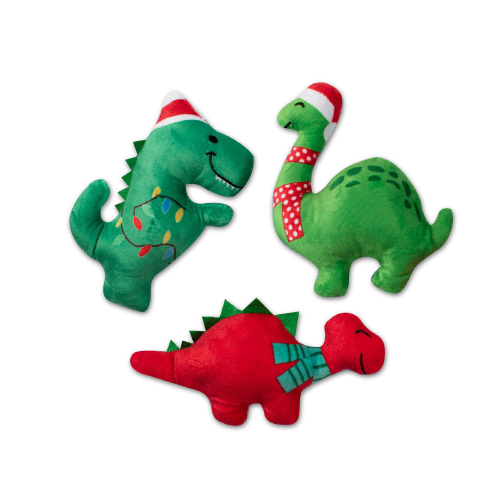 Fringe Studio Mini Christmas Dinos - Vanillapup Online Pet Store