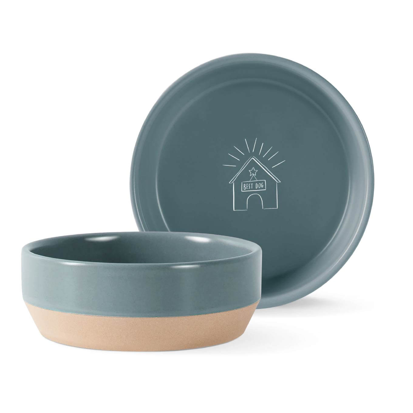 Fringe Studio Dog House Stoneware Bowl - Vanillapup Online Pet Store