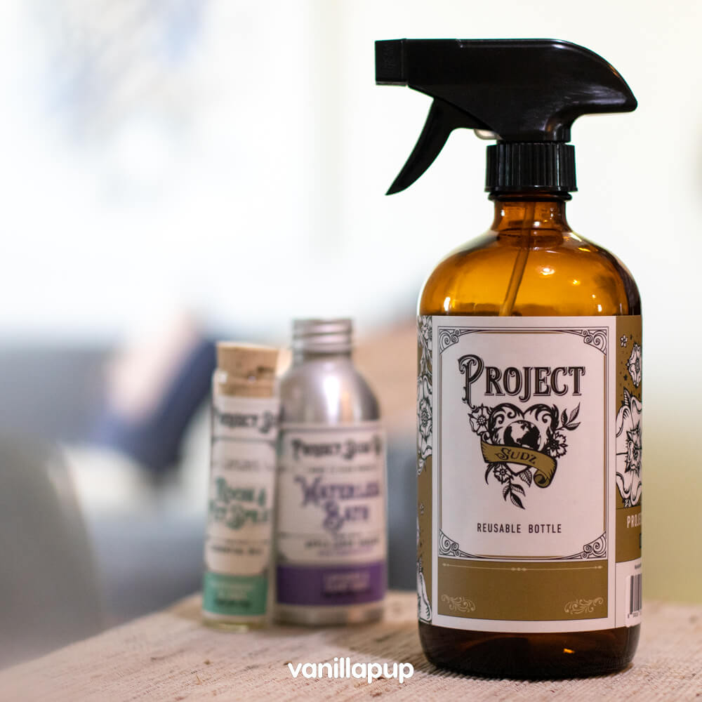 [Launch Promo] Project Sudz Reusable Glass Spray Bottle - Vanillapup Online Pet Store