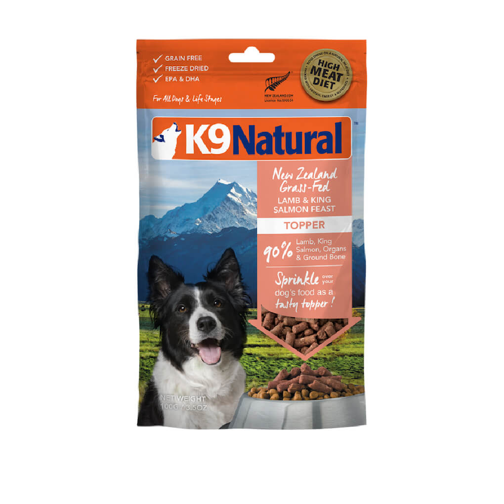 K9 Natural Freeze-dried Lamb & King Salmon Feast Topper [Buy 2 @ 30% Off] - Vanillapup Online Pet Store