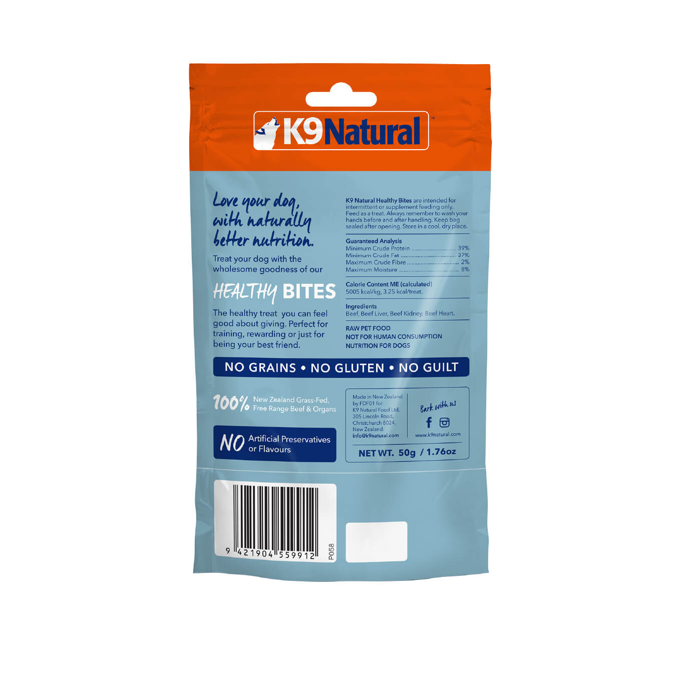 K9 Natural Beef Healthy Bites Treats [Buy 2 @ 30% Off] - Vanillapup Online Pet Store