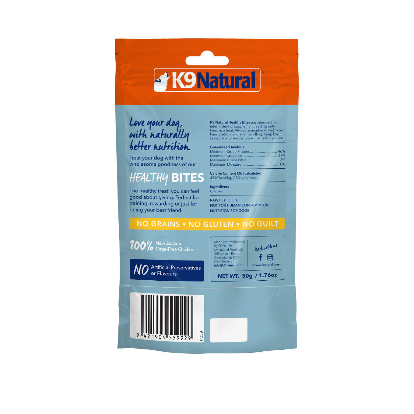 K9 Natural Chicken Healthy Bites Treats [Buy 2 @ 30% Off] - Vanillapup Online Pet Store