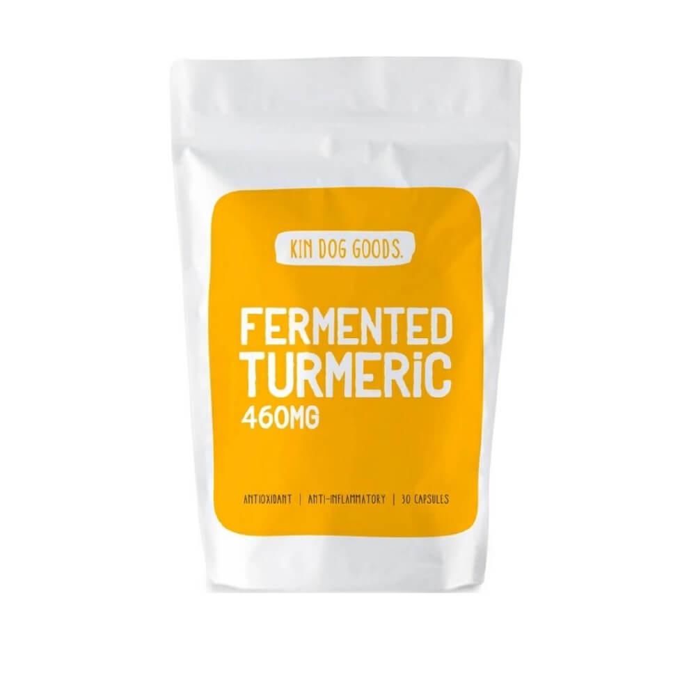 Kin Dog Goods Fermented Turmeric | 30 Capsules - Vanillapup Online Pet Store