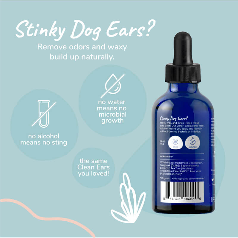 kin+kind Organic Clean Ears Cleanser - Vanillapup Online Pet Store