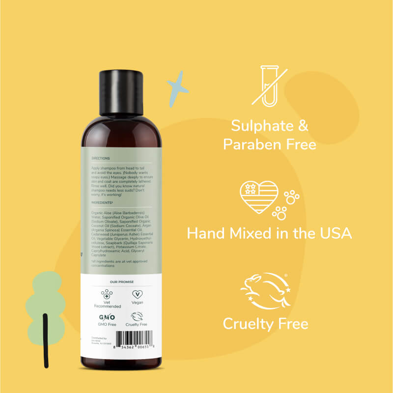 kin+kind Dry Skin & Coat Shampoo | Cedar - Vanillapup Online Pet Store