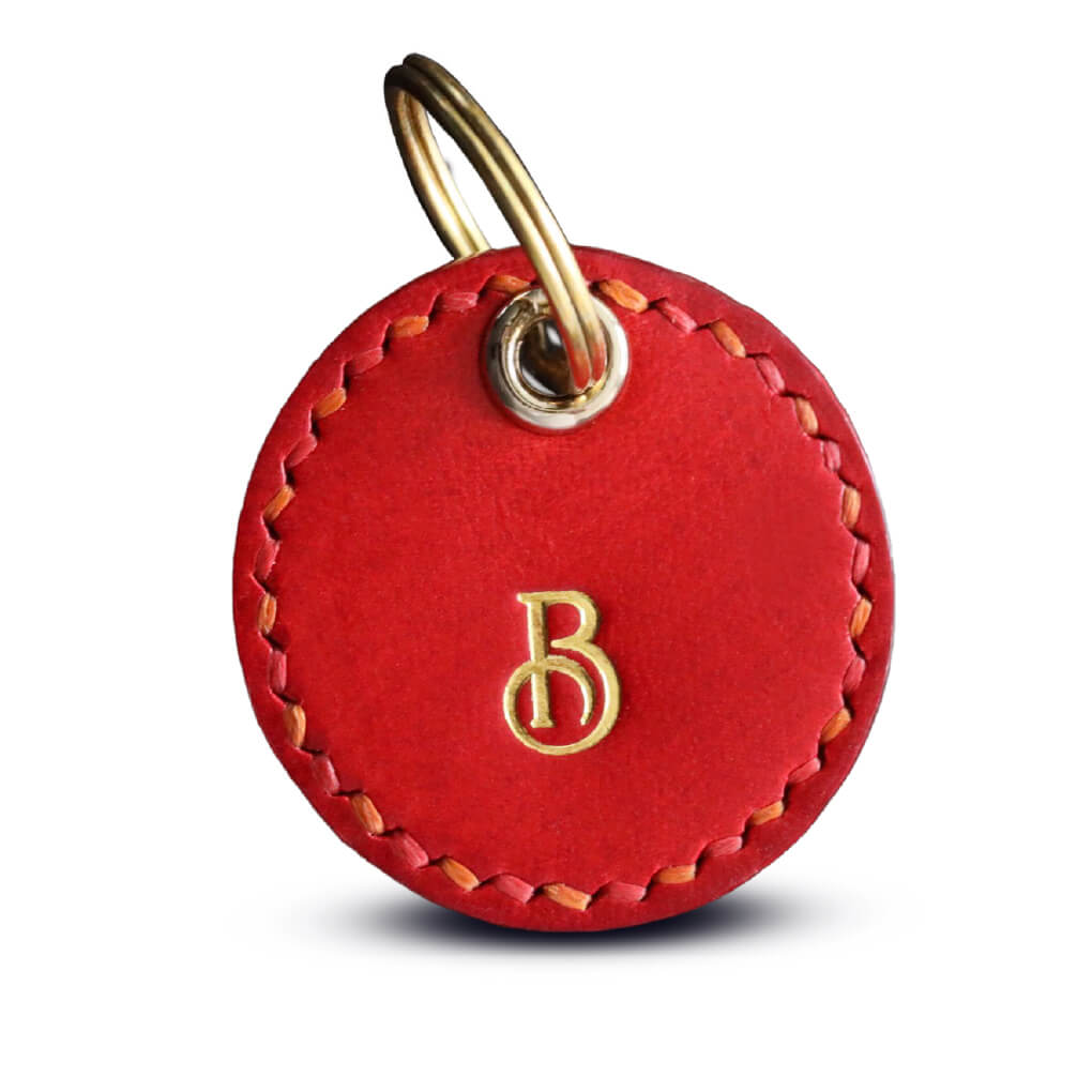 LéPaw Red Leather Pet Tag - Vanillapup Online Pet Store