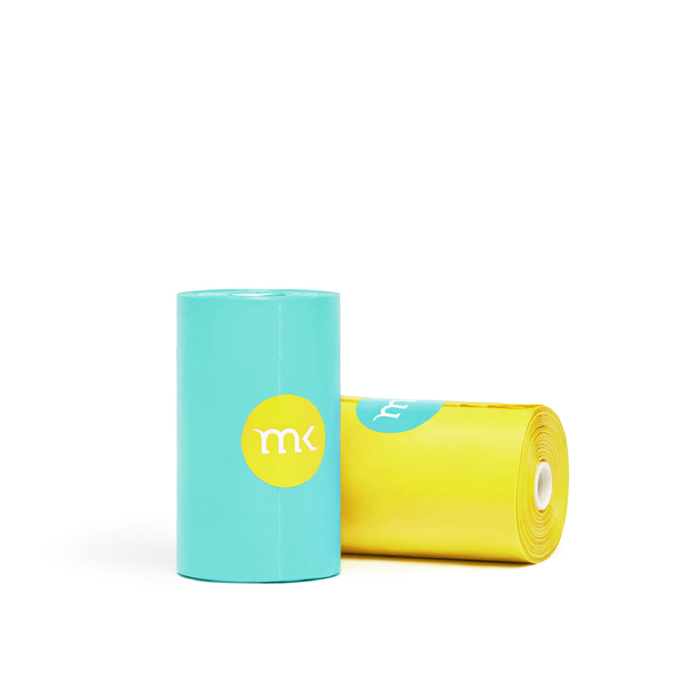 Modern Kanine® 160-Count Poop Bags | Turquoise & Yellow - Vanillapup Online Pet Store