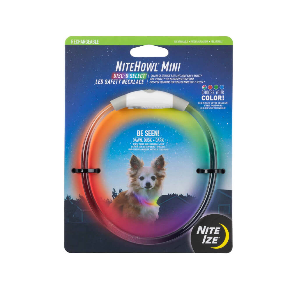 Nite Ize NiteHowl® Rechargeable LED Safety Necklace - Vanillapup Online Pet Store