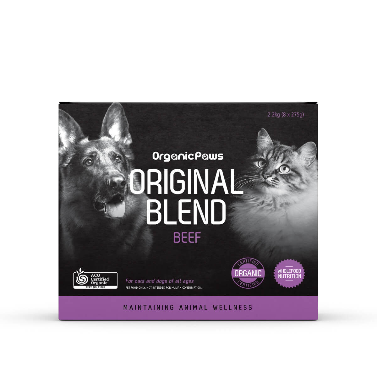 Organic Paws Original Blend Beef Frozen Dog Food - Vanillapup Online Pet Store