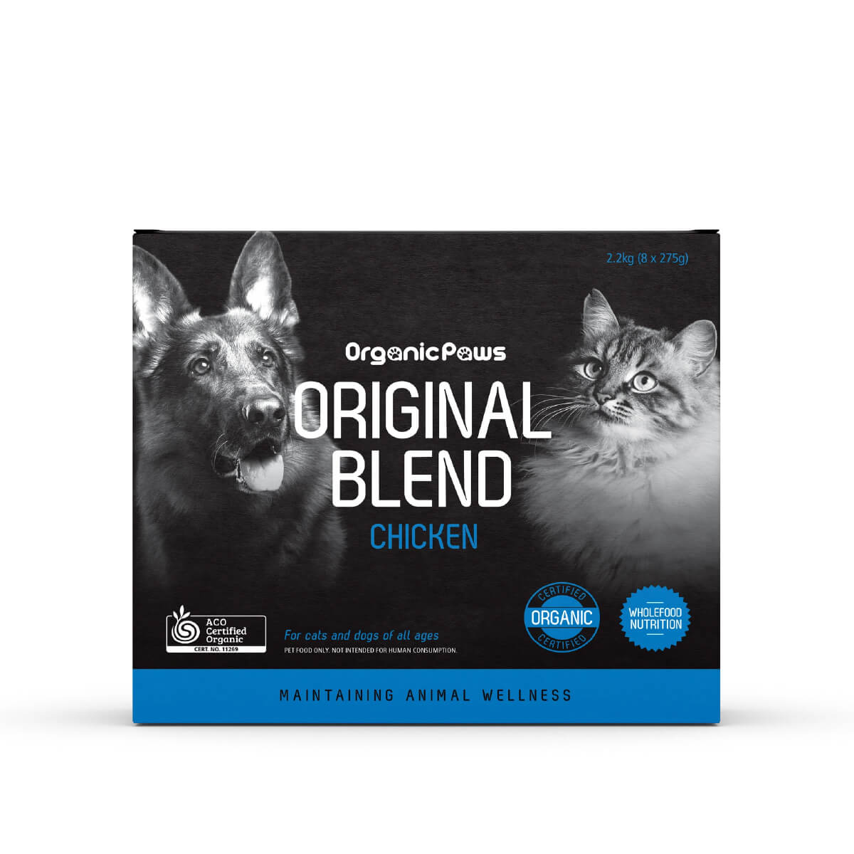 Organic Paws Original Blend Chicken Frozen Dog Food - Vanillapup Online Pet Store