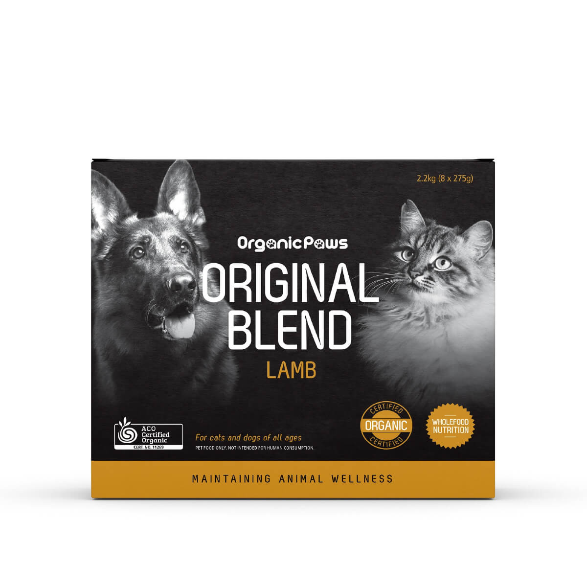 Organic Paws Original Blend Lamb Frozen Dog and Cat Food - Vanillapup Online Pet Store