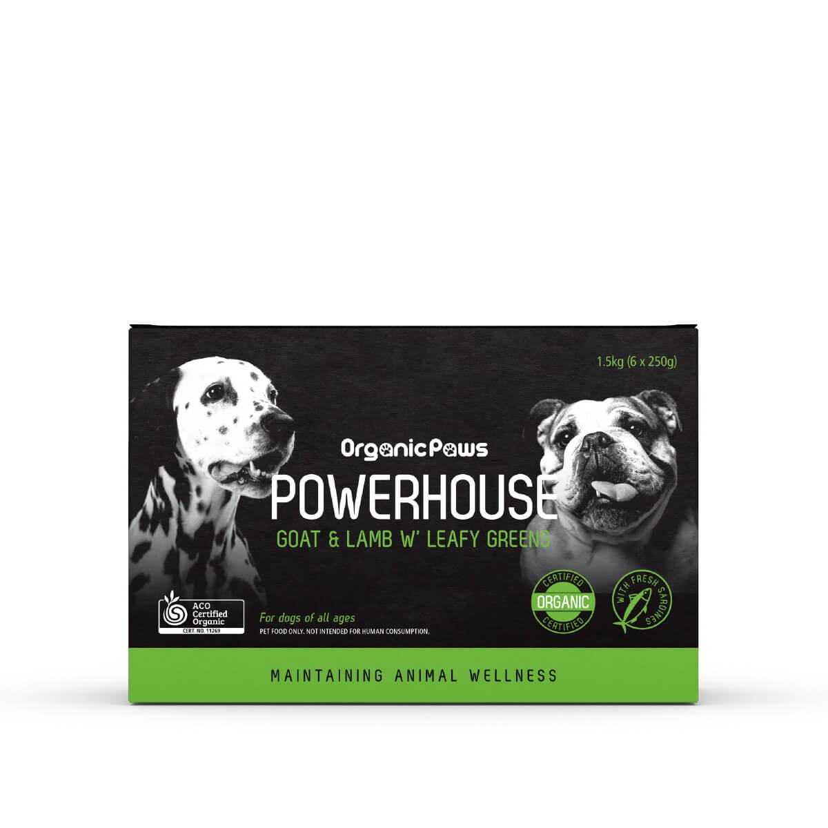 Organic Paws Powerhouse Goat & Lamb Frozen Dog Food - Vanillapup Online Pet Store