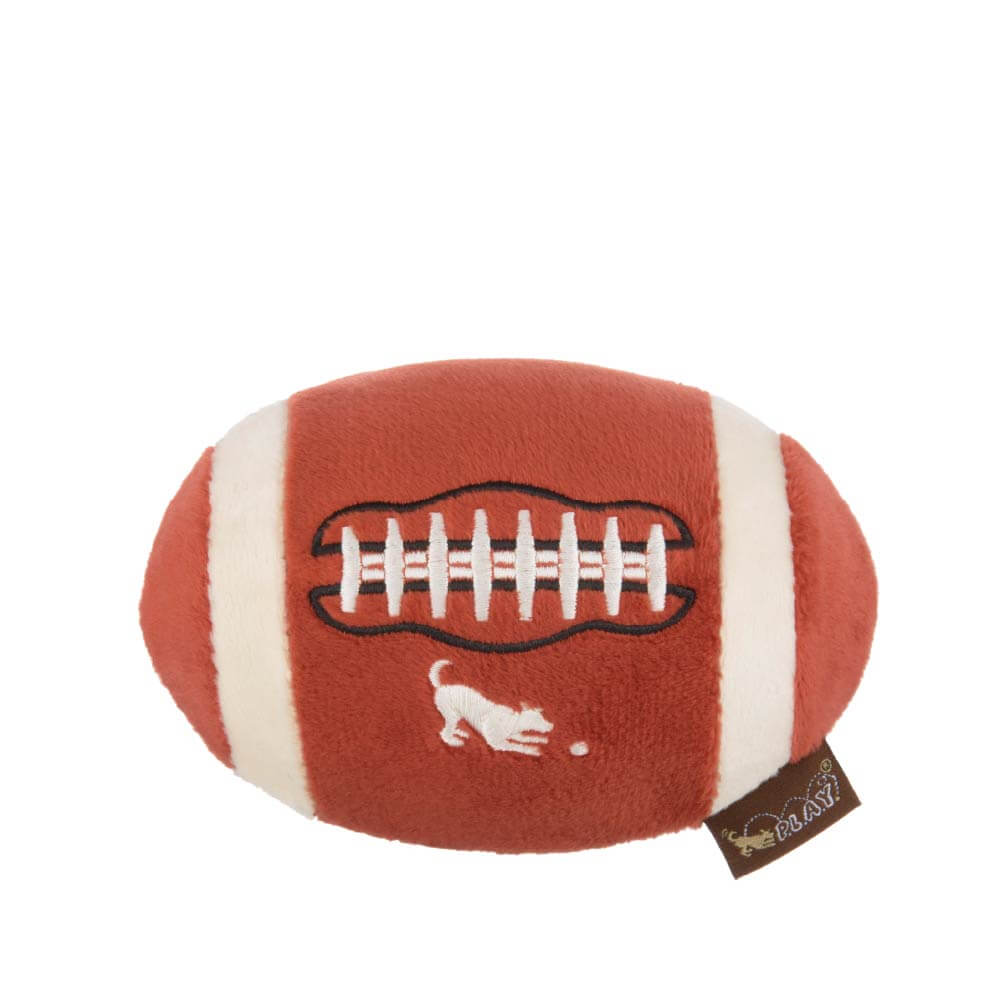 PLAY Back to School Fido's Football Plush Toy - Vanillapup Online Pet Store