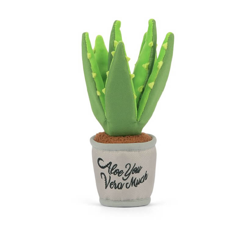 PLAY Blooming Buddies Aloe Vera Plant Plush Toy - Vanillapup Online Pet Store